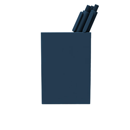navy pen cup