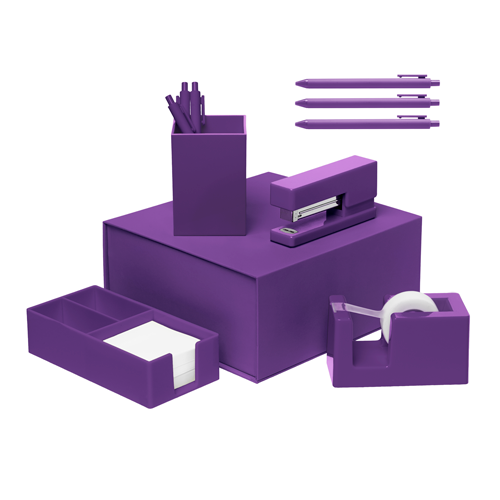 purple desk set