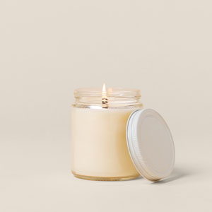 Glass Jar Candle with Lid - Direct Print